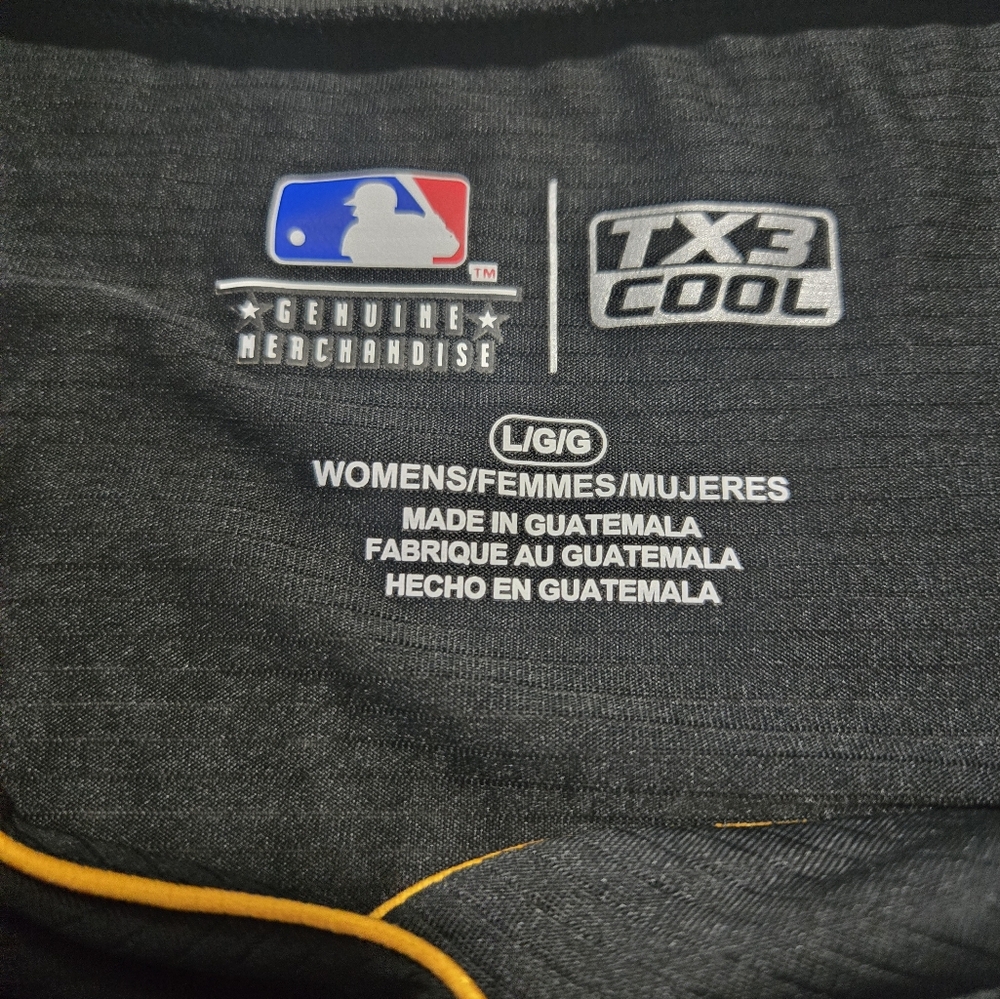 Pirates Women's Black Shirt Size Large  TX3 Cool Series - Picture 3 of 6